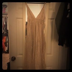 Nude maxi dress